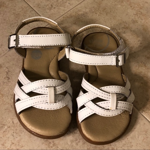 stride rite white sandals